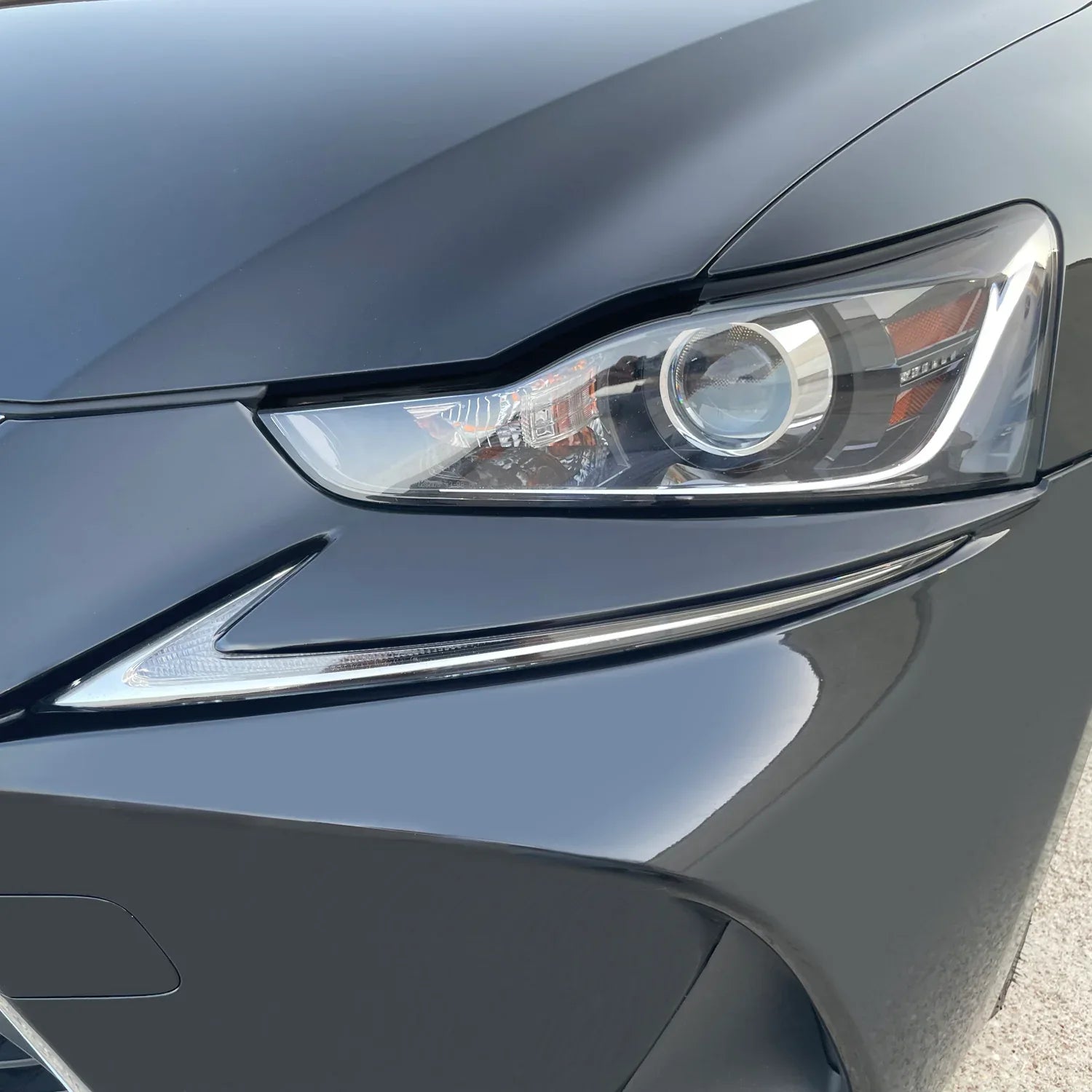 2017-2020 Lexus IS | Headlight Eyelid PreCut Vinyl Overlays
