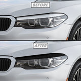 2017-2020 BMW 5 Series G30 | Headlight Eyelid PreCut Vinyl Overlays