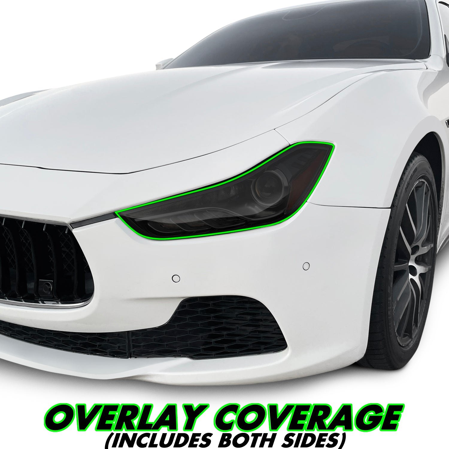 2014-2023 Maserati Ghibli | Headlight PreCut Tint Overlays