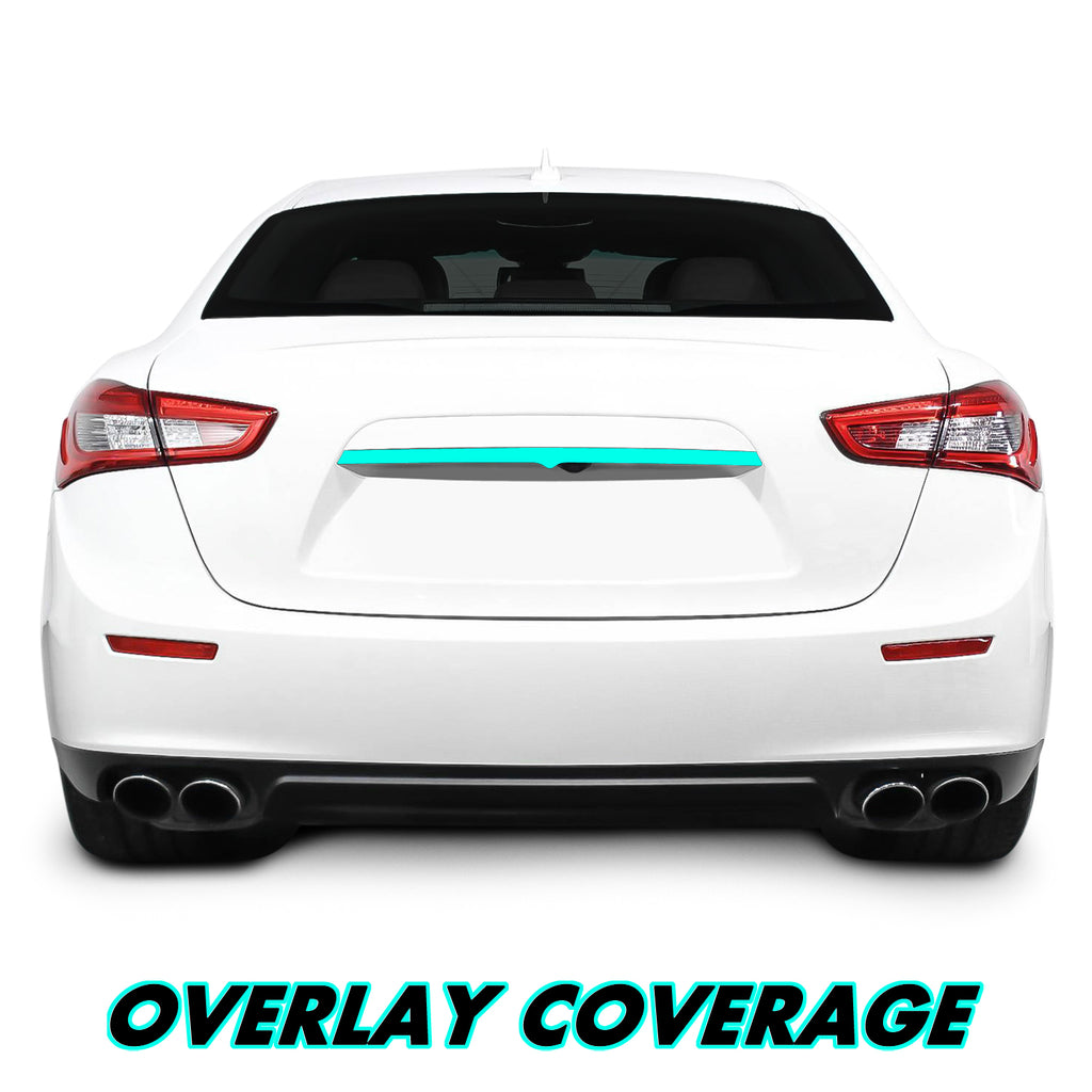 2014-2023 Maserati Ghibli | Rear Trunk Trim Chrome Delete PreCut Vinyl Wrap
