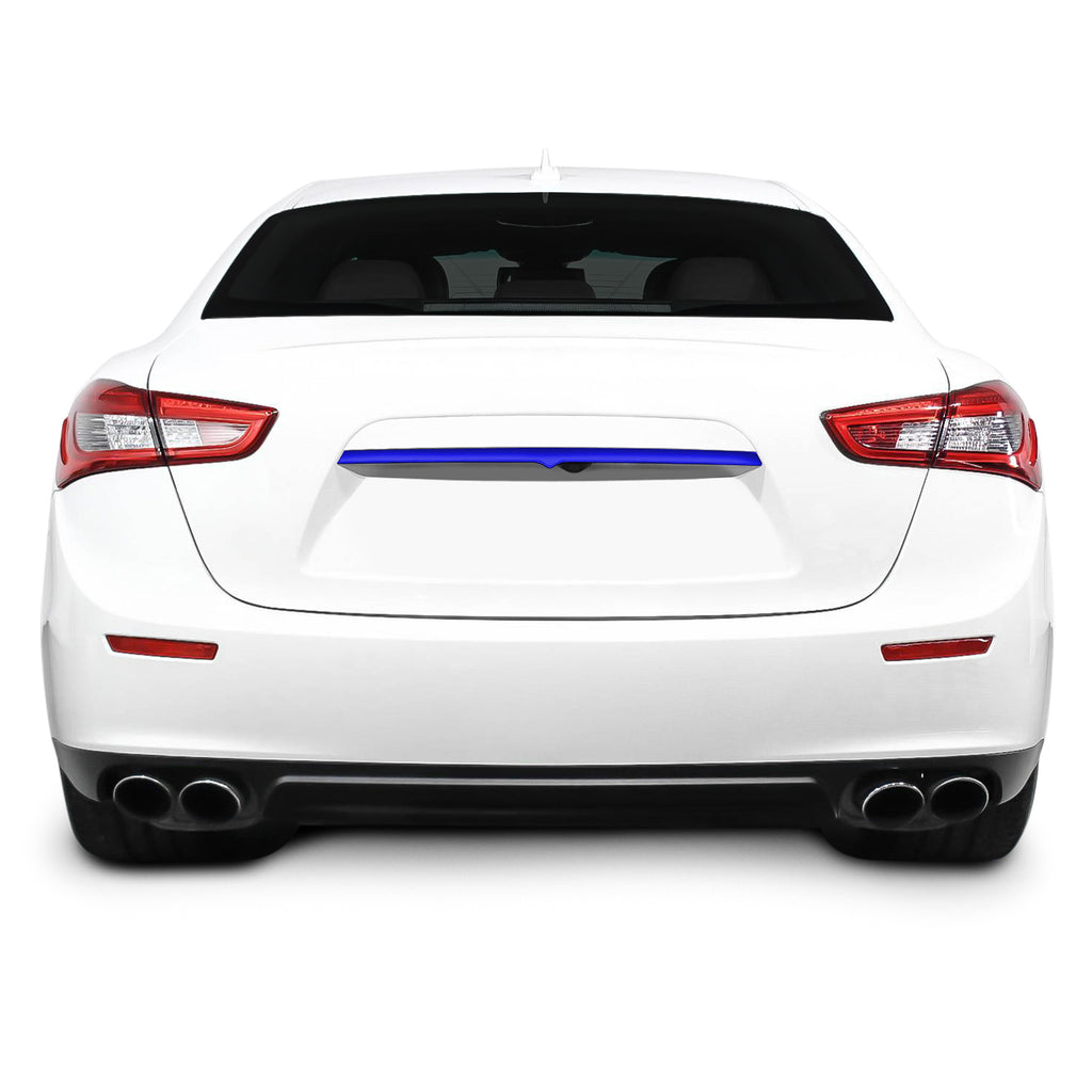 2014-2023 Maserati Ghibli | Rear Trunk Trim Chrome Delete PreCut Vinyl Wrap