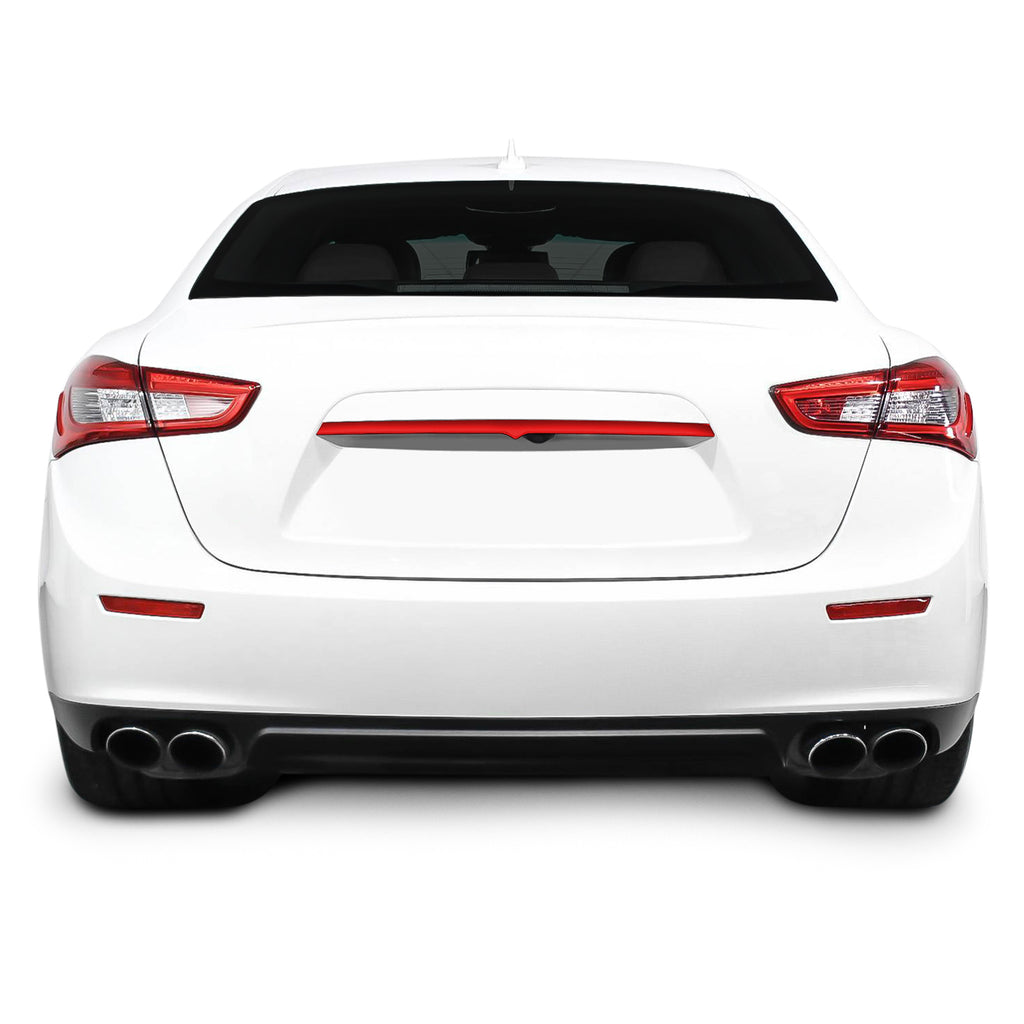 2014-2023 Maserati Ghibli | Rear Trunk Trim Chrome Delete PreCut Vinyl Wrap