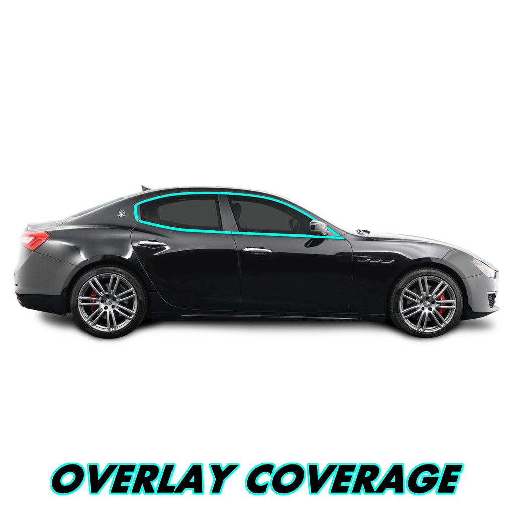 2014-2023 Maserati Ghibli | Window Trim Chrome Delete PreCut Vinyl Wrap