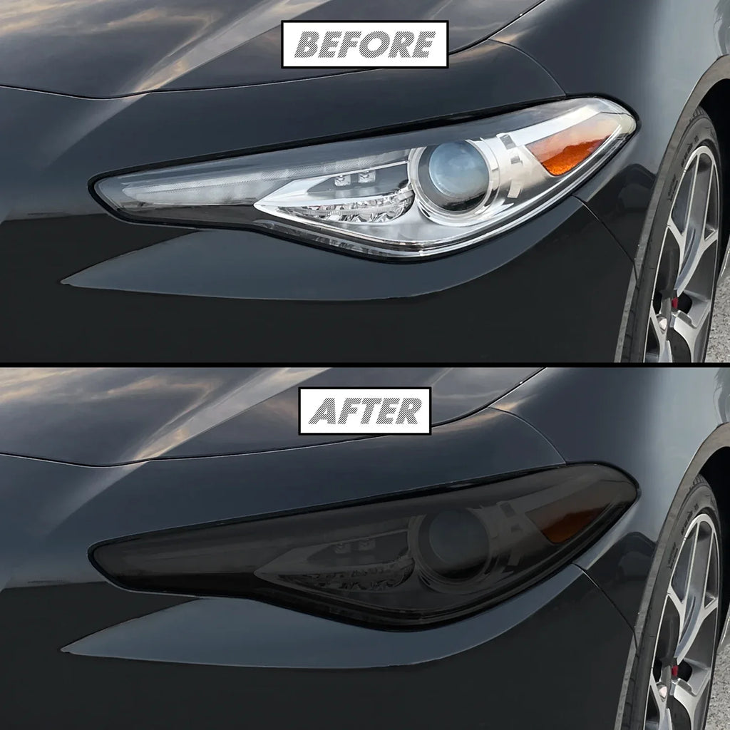 2017-2023 Alfa Romeo Giulia | Headlight PreCut Tint Overlays