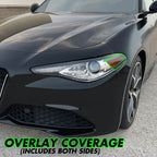 2017-2023 Alfa Romeo Giulia | Headlight Side Marker PreCut Tint Overlays