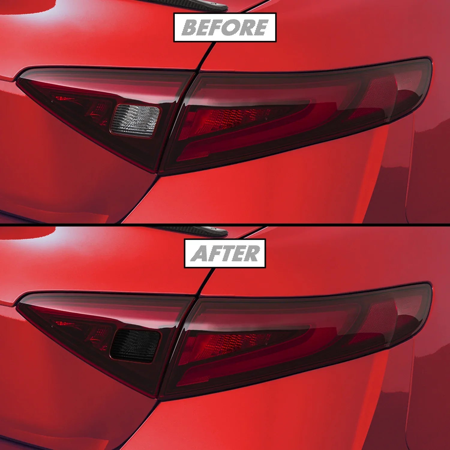 2017-2023 Alfa Romeo Giulia | Reverse Light PreCut Tint Overlays
