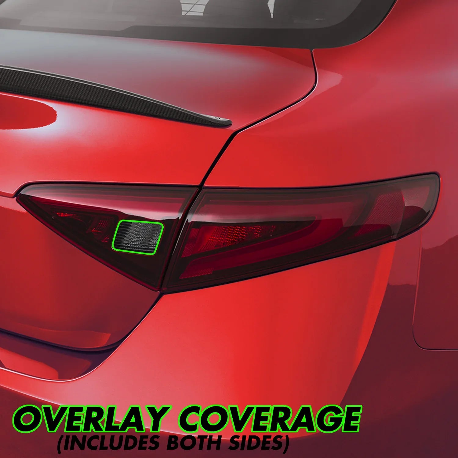 2017-2023 Alfa Romeo Giulia | Reverse Light PreCut Tint Overlays