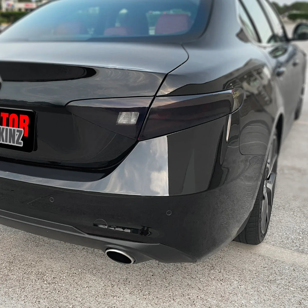 2017-2023 Alfa Romeo Giulia | Tail Light Cutout PreCut Tint Overlays