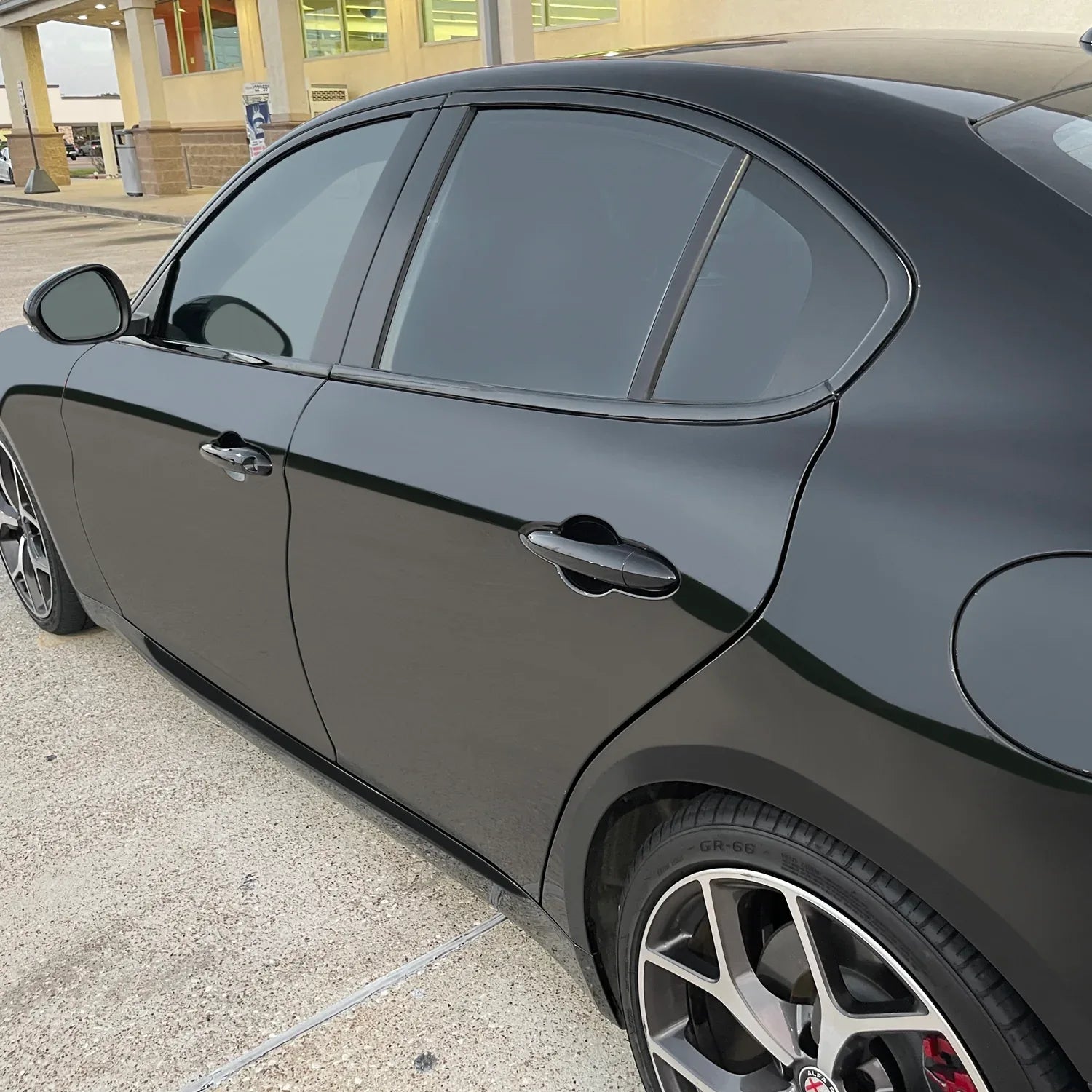2017-2023 Alfa Romeo Giulia | Window Trim Chrome Delete PreCut Vinyl Wrap