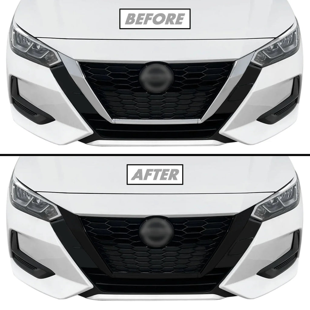 2020-2023 Nissan Sentra | Front Grill Trim Chrome Delete PreCut Vinyl Wrap