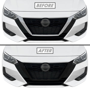 2020-2023 Nissan Sentra | Front Grill Trim Chrome Delete PreCut Vinyl Wrap