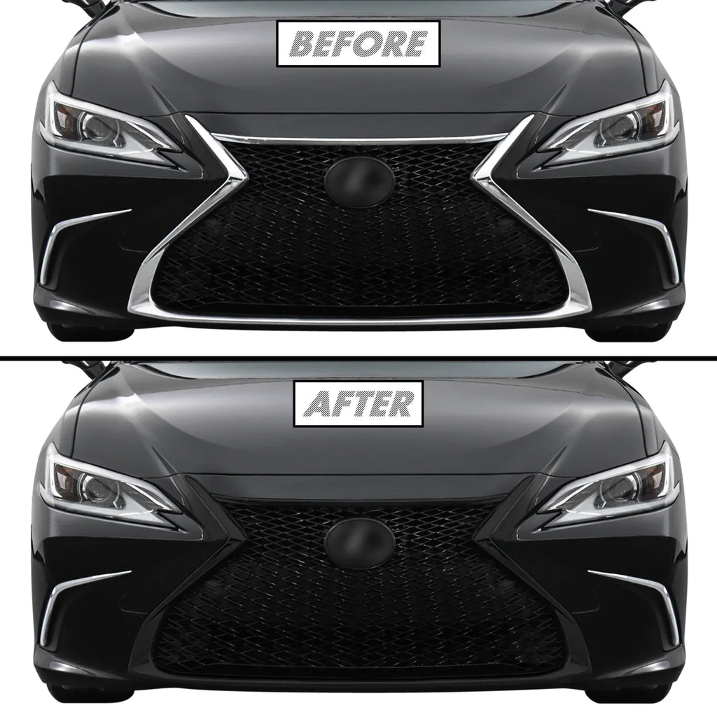 2019-2023 Lexus ES | Front Grill Trim Chrome Delete PreCut Vinyl Wrap