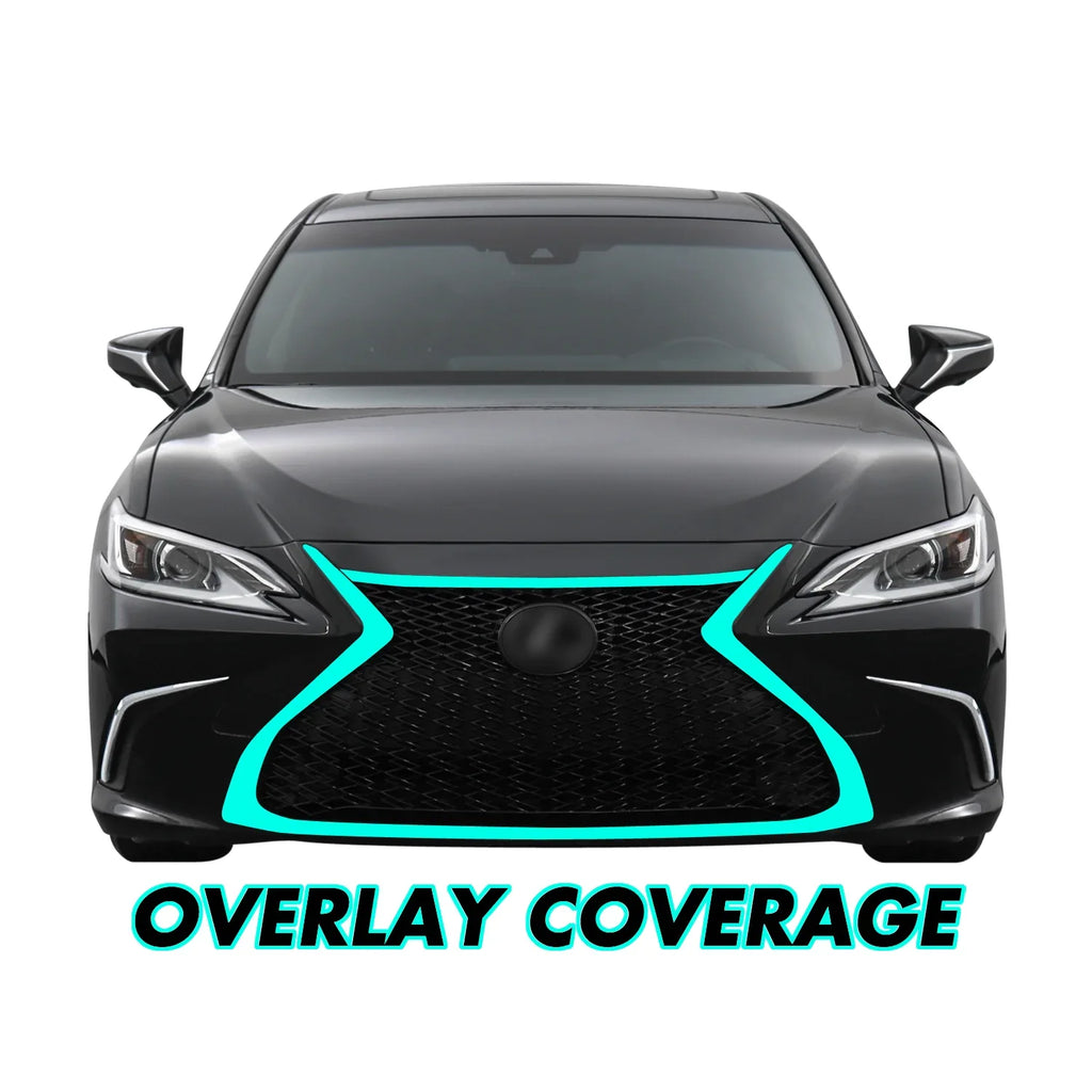 2019-2023 Lexus ES | Front Grill Trim Chrome Delete PreCut Vinyl Wrap