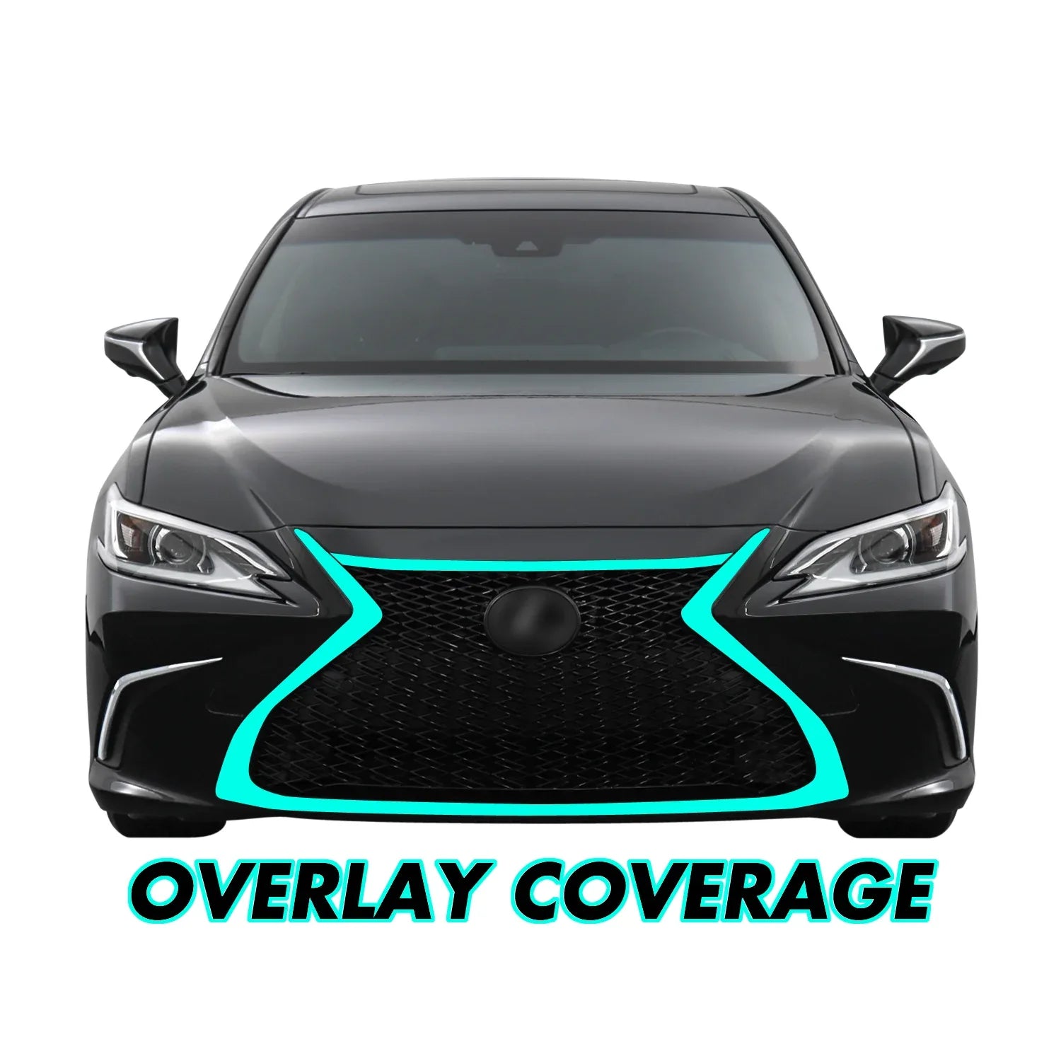 2019-2023 Lexus ES | Front Grill Trim Chrome Delete PreCut Vinyl Wrap