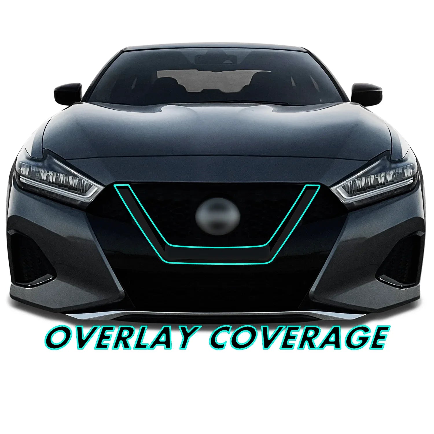 2019-2023 Nissan Maxima | Front Grill Trim Chrome Delete PreCut Vinyl Wrap
