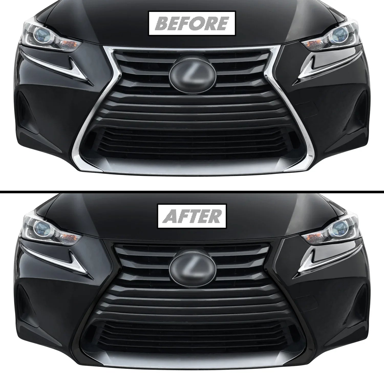 2017-2020 Lexus IS | Front Grill Trim Chrome Delete PreCut Vinyl Wrap