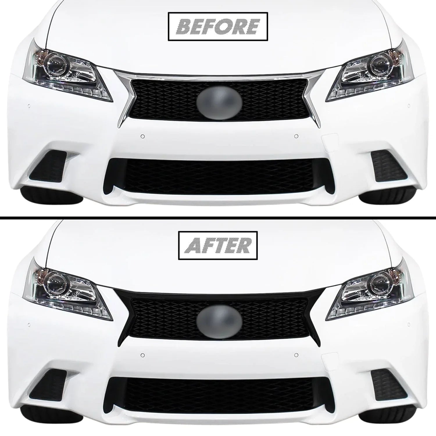 2013-2015 Lexus GS | Front Grill Trim Chrome Delete PreCut Vinyl Wrap