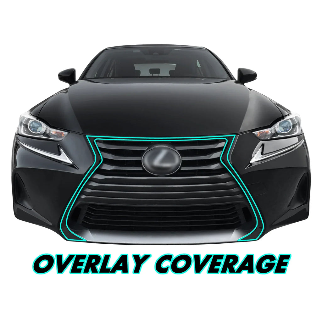 2017-2020 Lexus IS | Front Grill Trim Chrome Delete PreCut Vinyl Wrap