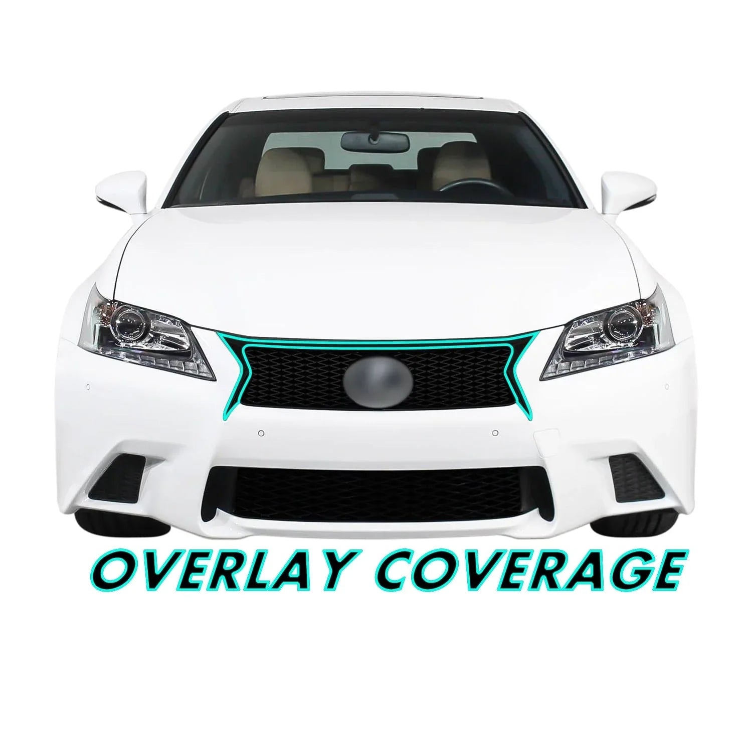 2013-2015 Lexus GS | Front Grill Trim Chrome Delete PreCut Vinyl Wrap