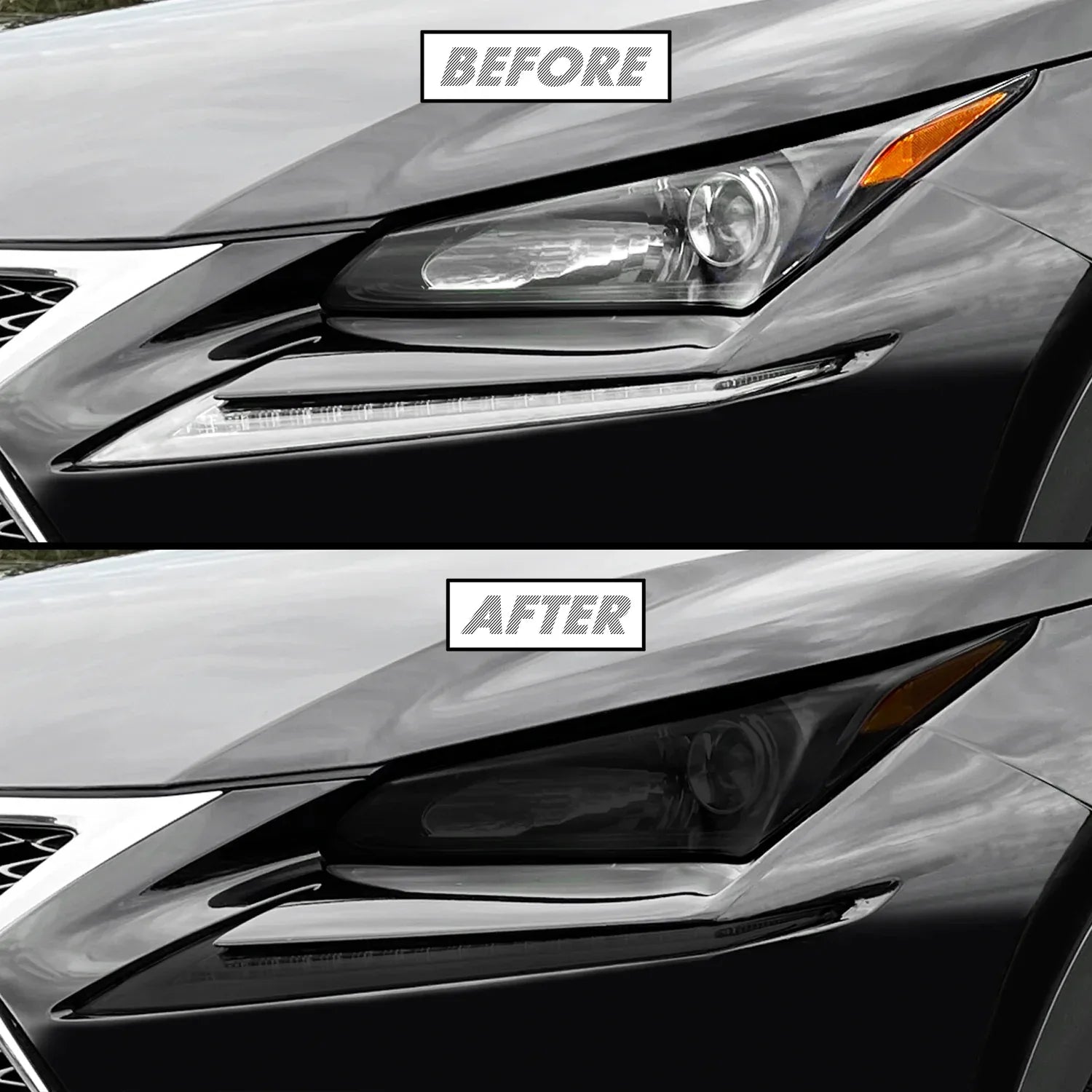 2015-2021 Lexus NX | Headlight & DRL PreCut Tint Overlays