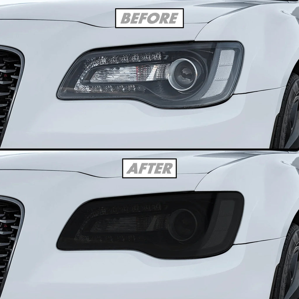 2011-2023 Chrysler 300 / 300C | Headlight PreCut Tint Overlays