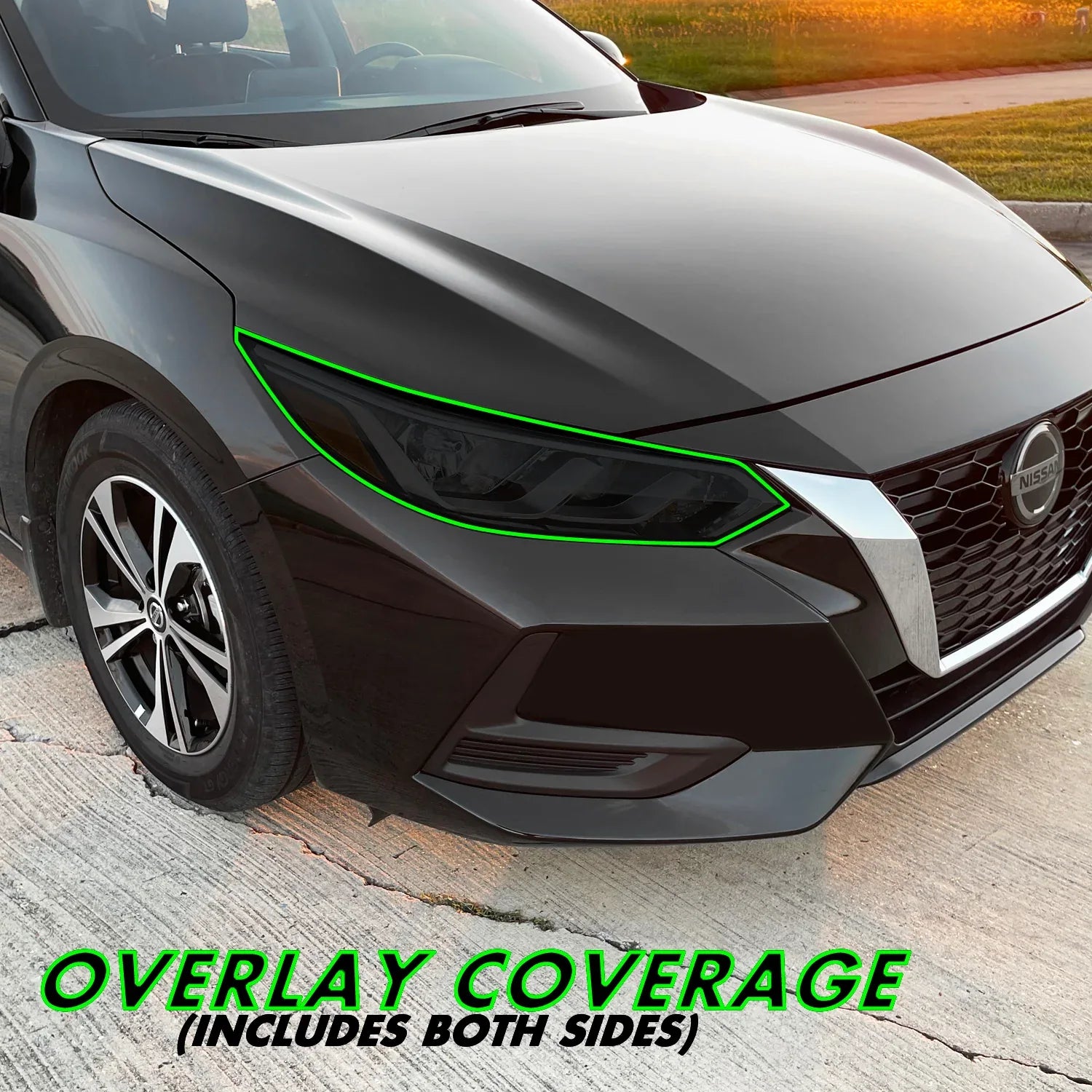 2020-2023 Nissan Sentra | Headlight PreCut Tint Overlays