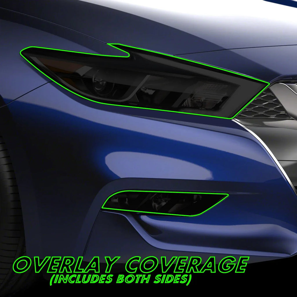 2016-2018 Nissan Maxima | Headlight PreCut Tint Overlays