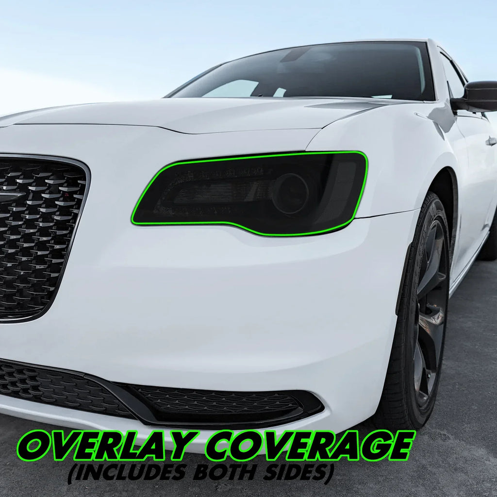 2011-2023 Chrysler 300 / 300C | Headlight PreCut Tint Overlays