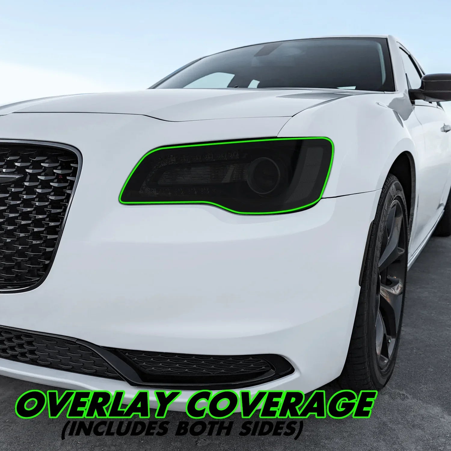 2011-2023 Chrysler 300 / 300C | Headlight PreCut Tint Overlays