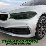 2017-2020 BMW 5 Series G30 | Headlight PreCut Tint Overlays