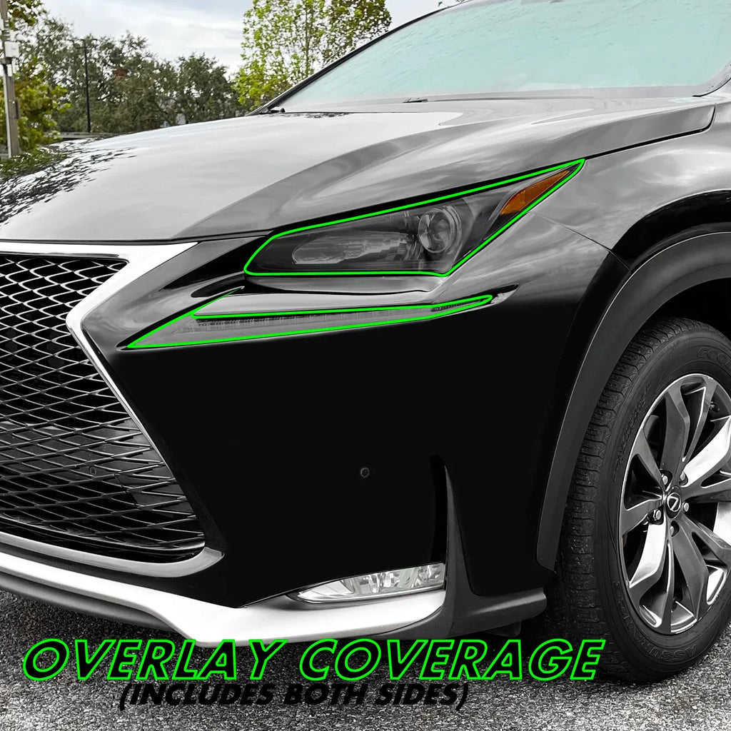 2015-2021 Lexus NX | Headlight & DRL PreCut Tint Overlays