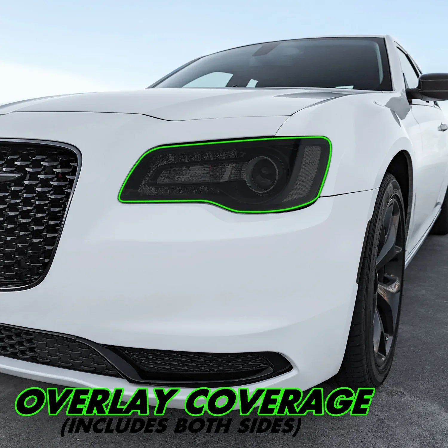 2011-2023 Chrysler 300 / 300C | Headlight PreCut Tint Overlays