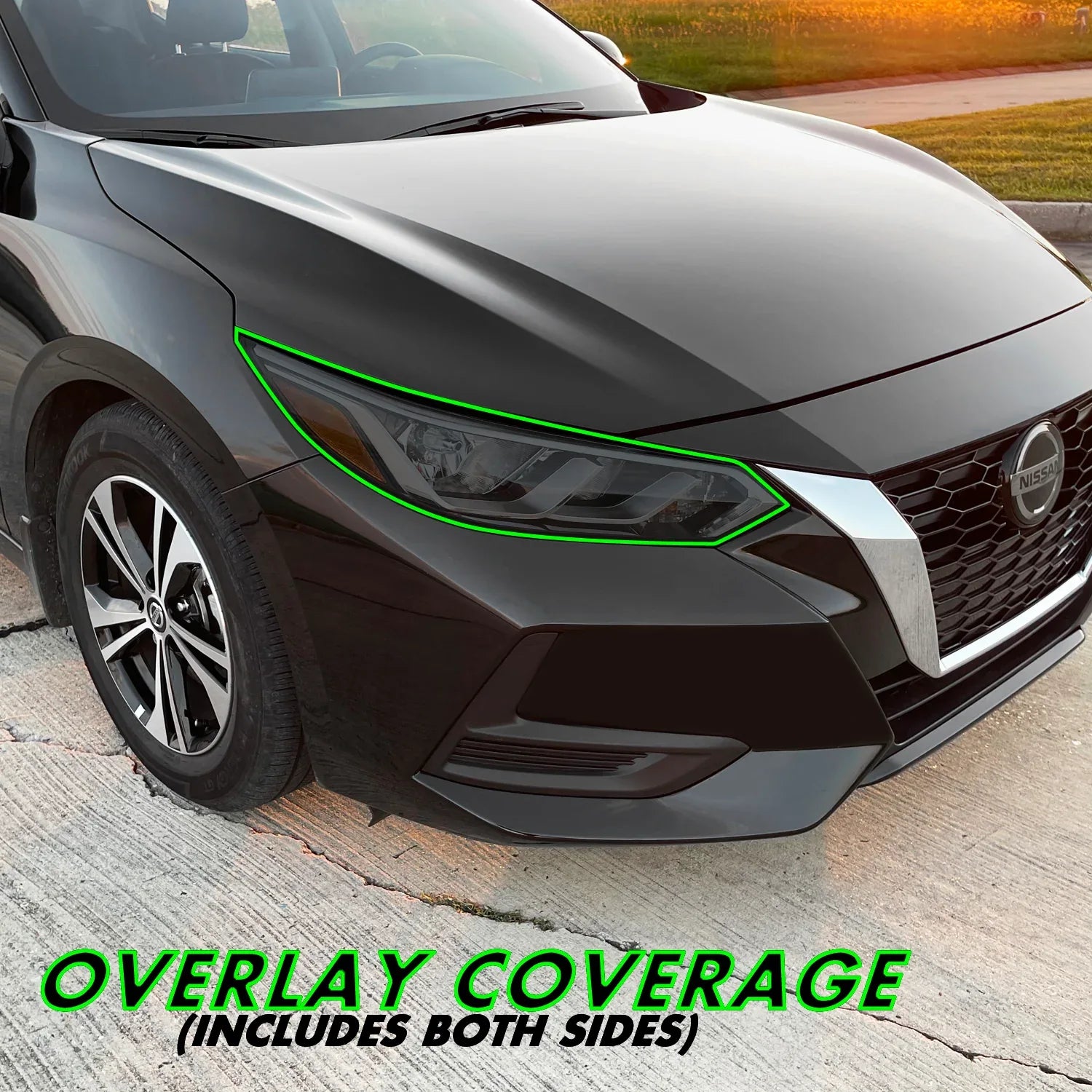 2020-2023 Nissan Sentra | Headlight PreCut Tint Overlays
