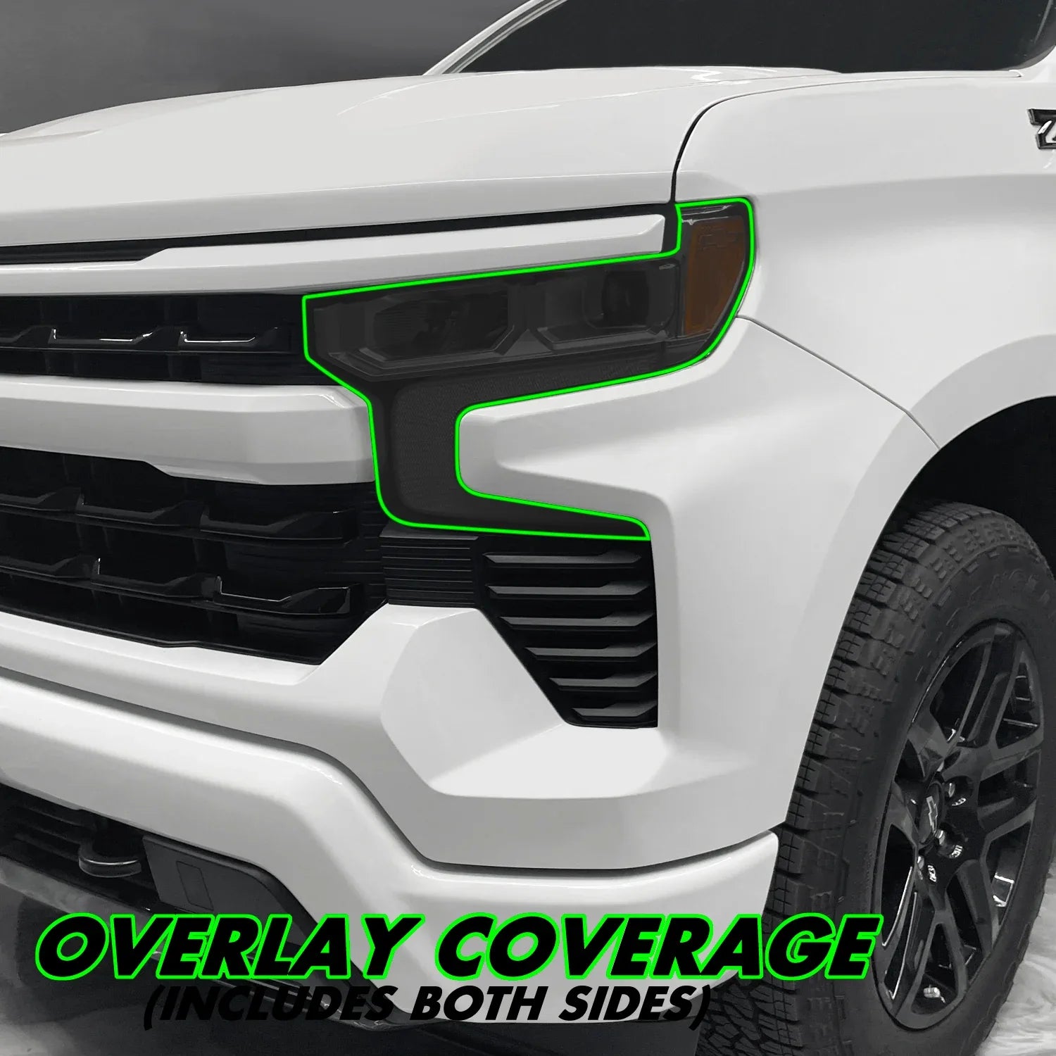 2022-2025 Chevrolet Silverado 1500 | Headlight PreCut Tint Overlays