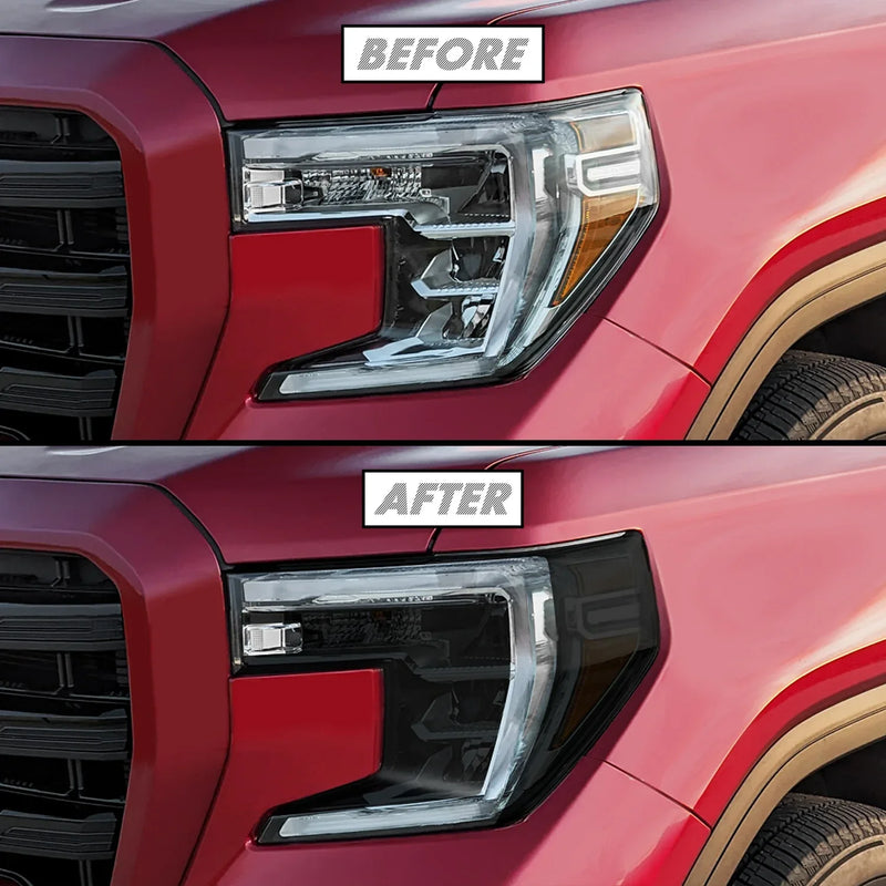 2019-2021 GMC Sierra 1500 | Headlight PreCut Tint Overlays
