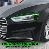 2018-2019 Audi A5 / S5 | HID Headlight Cutout PreCut Tint Overlays