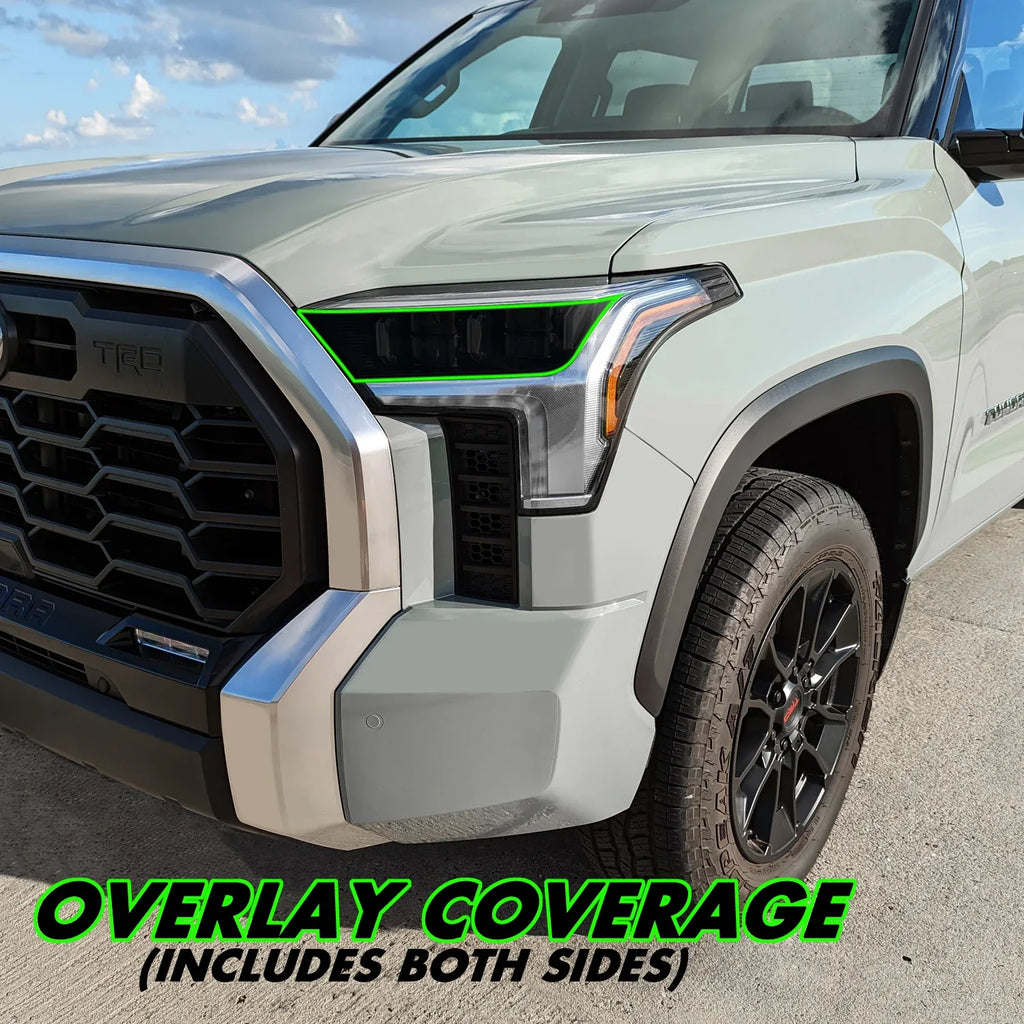 2022-2026 Toyota Tundra | Headlight Cutout PreCut Tint Overlays