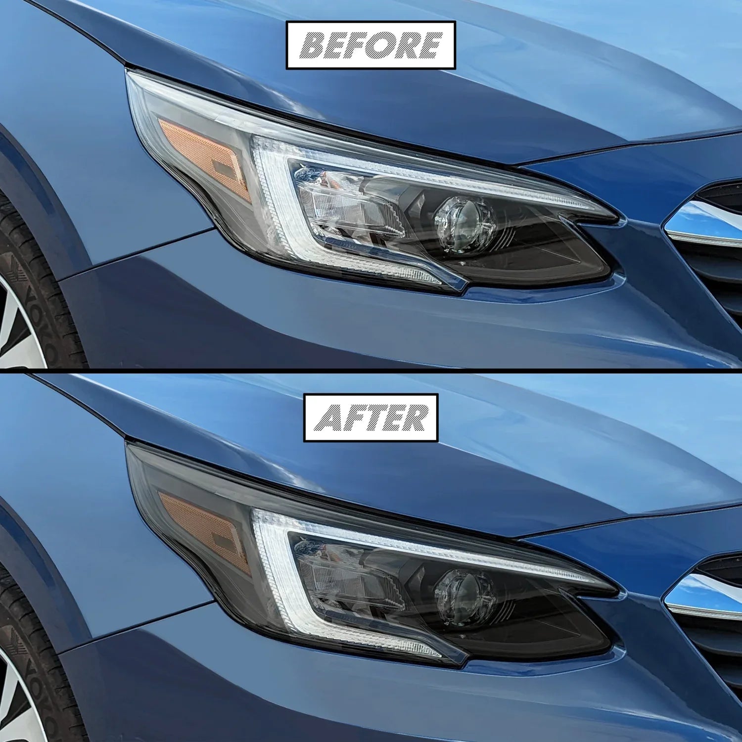 2020-2022 Subaru Legacy | Headlight Cutout PreCut Tint Overlays