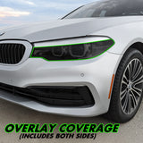 2017-2020 BMW 5 Series G30 | Headlight Cutout PreCut Tint Overlays