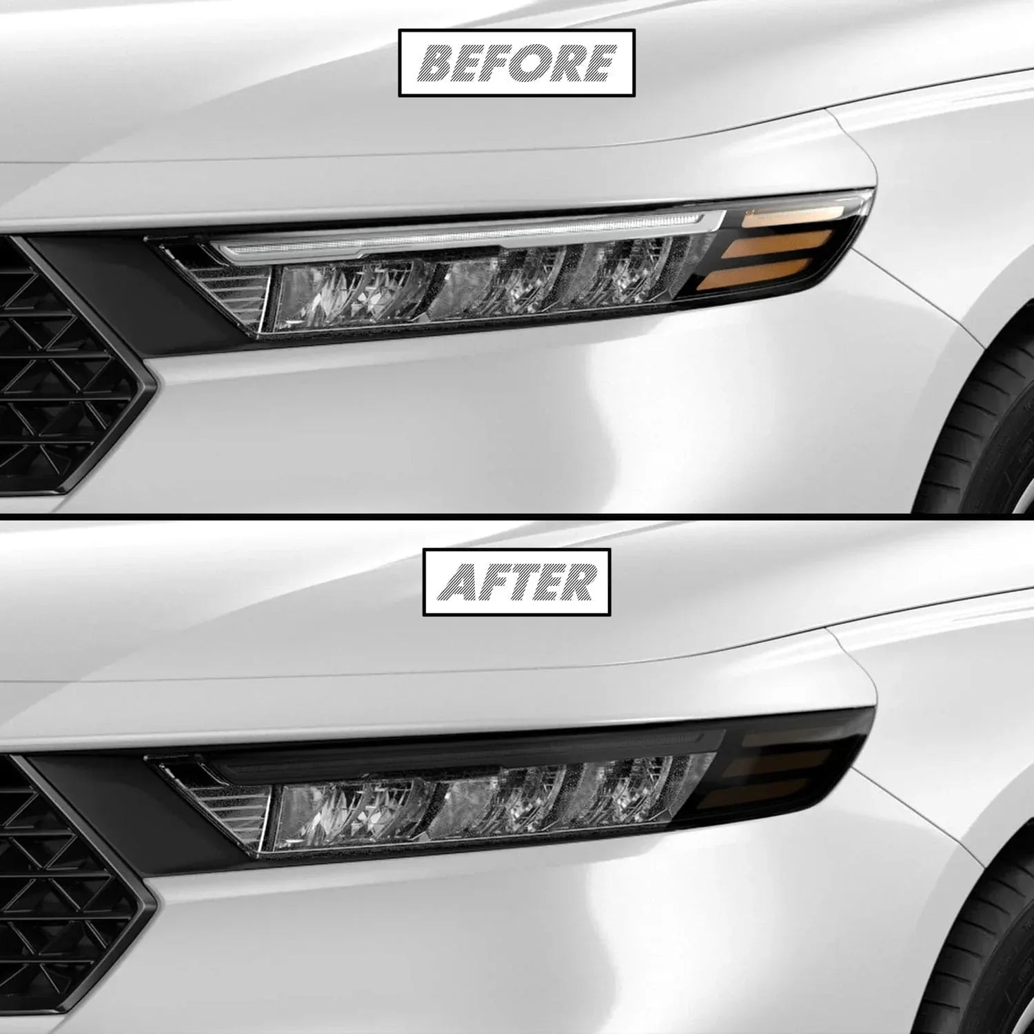 2023-2026 Honda Accord | Headlight Cutout Version 2 PreCut Tint Overlays