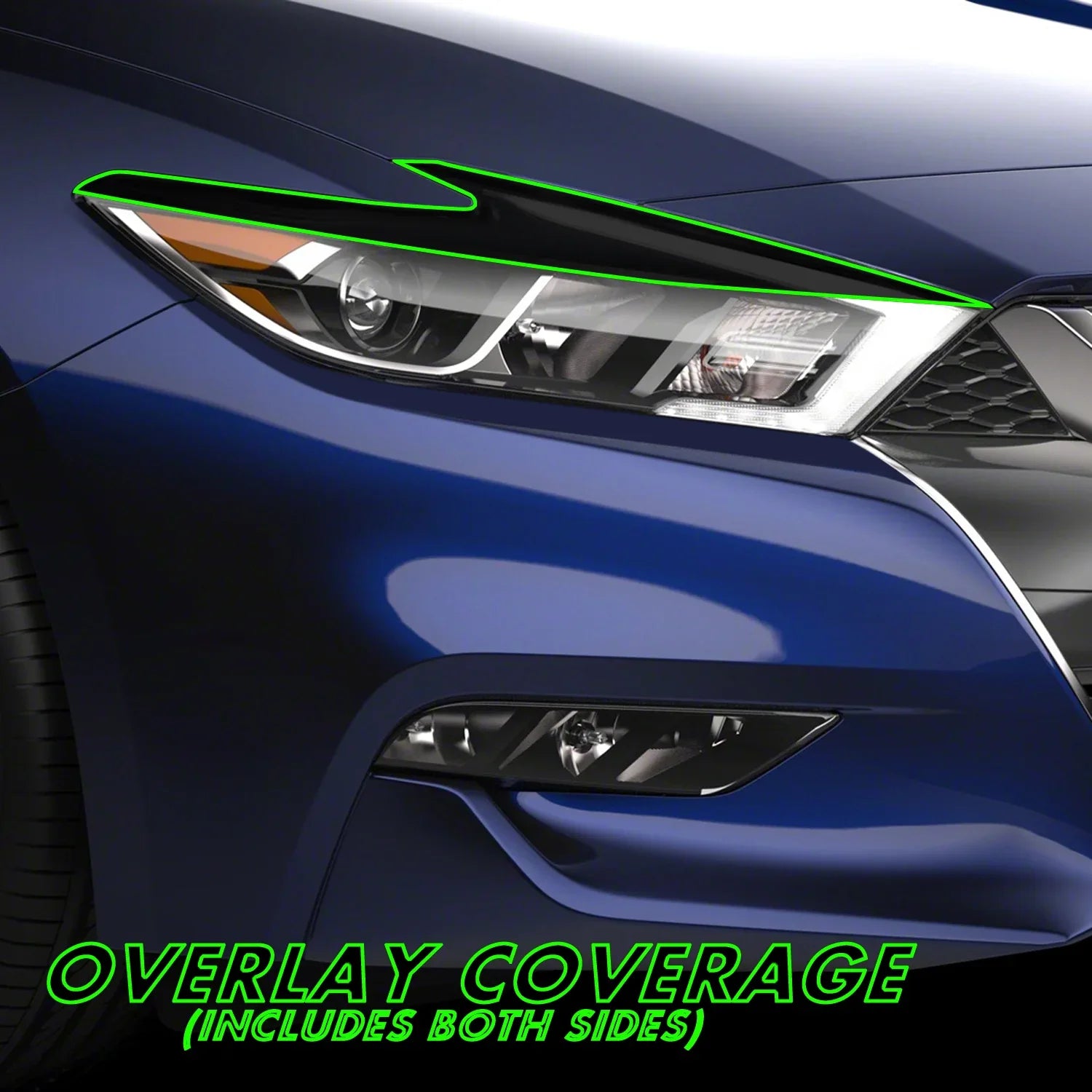 2016-2018 Nissan Maxima | Headlight Eyelid PreCut Vinyl Overlays