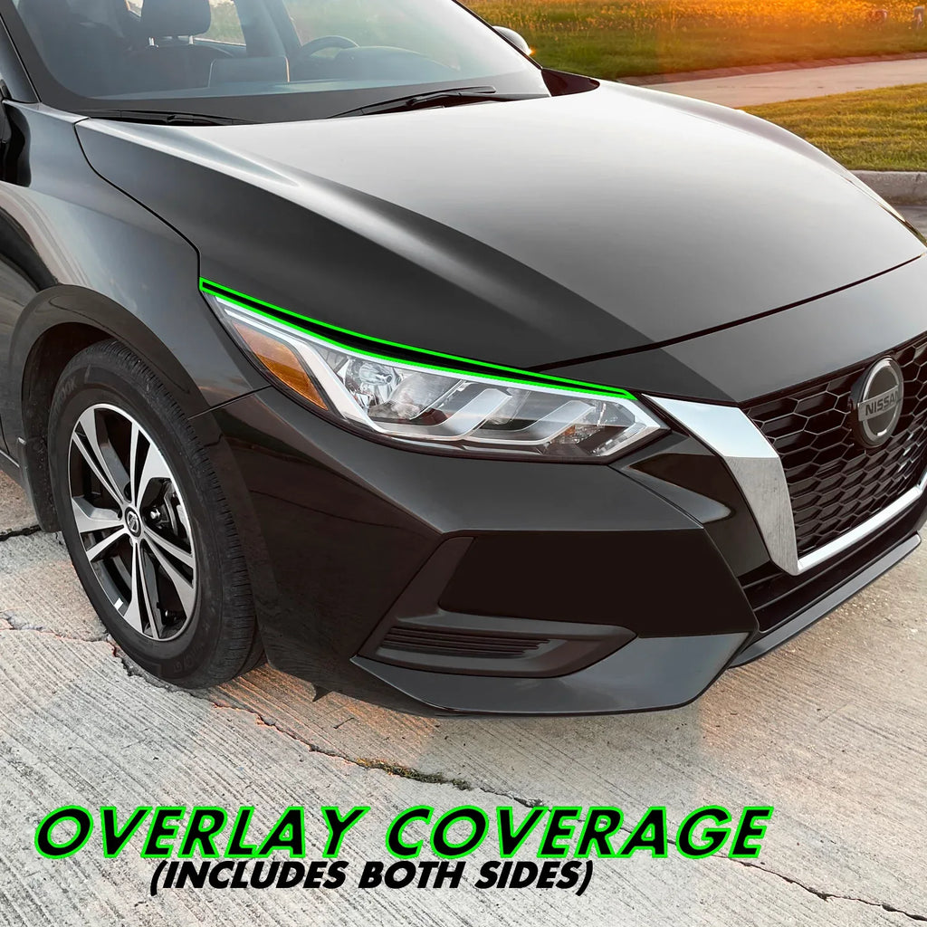 2020-2023 Nissan Sentra | Headlight Eyelid PreCut Vinyl Overlays