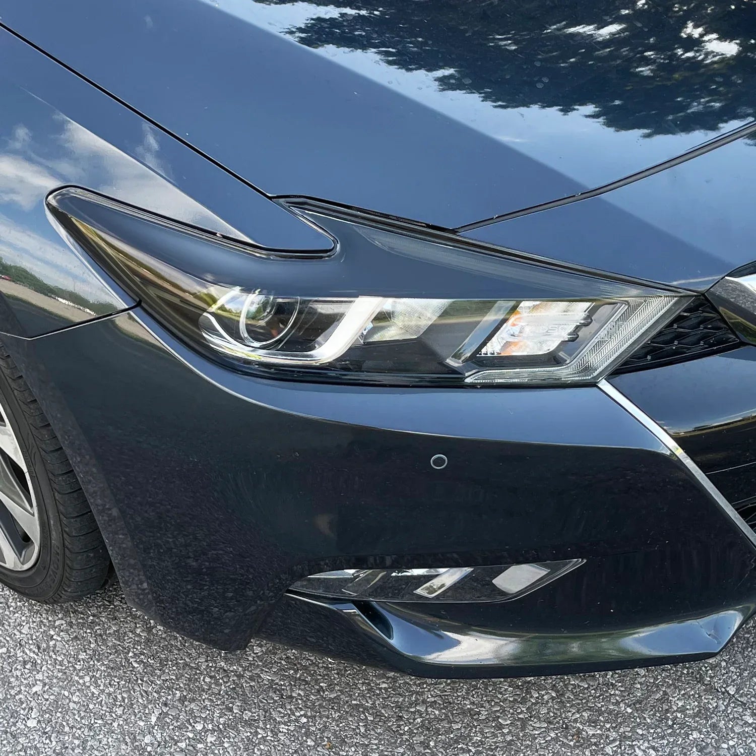 2016-2018 Nissan Maxima | Headlight Eyelid PreCut Vinyl Overlays