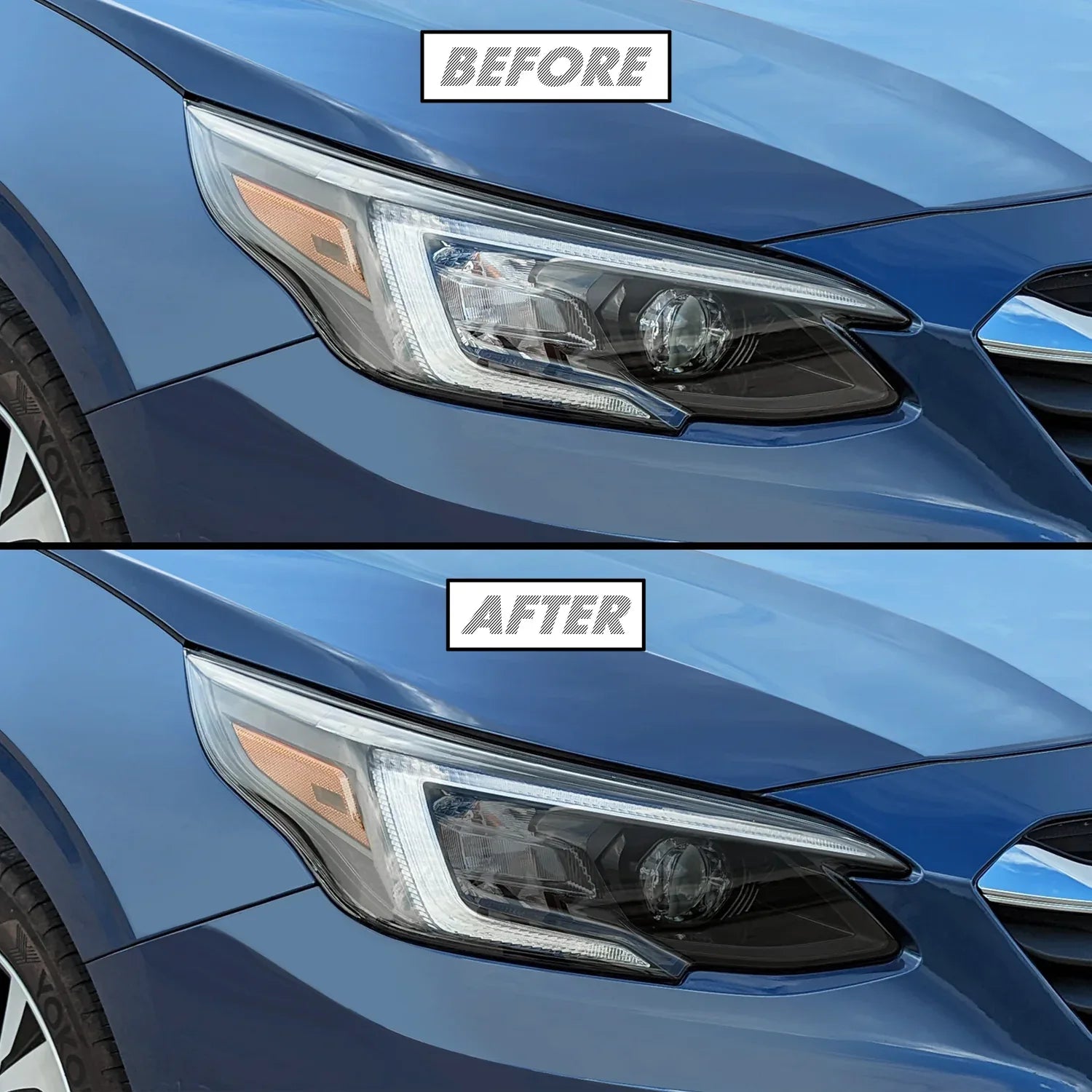 2020-2022 Subaru Legacy | Inner Headlight PreCut Tint Overlays