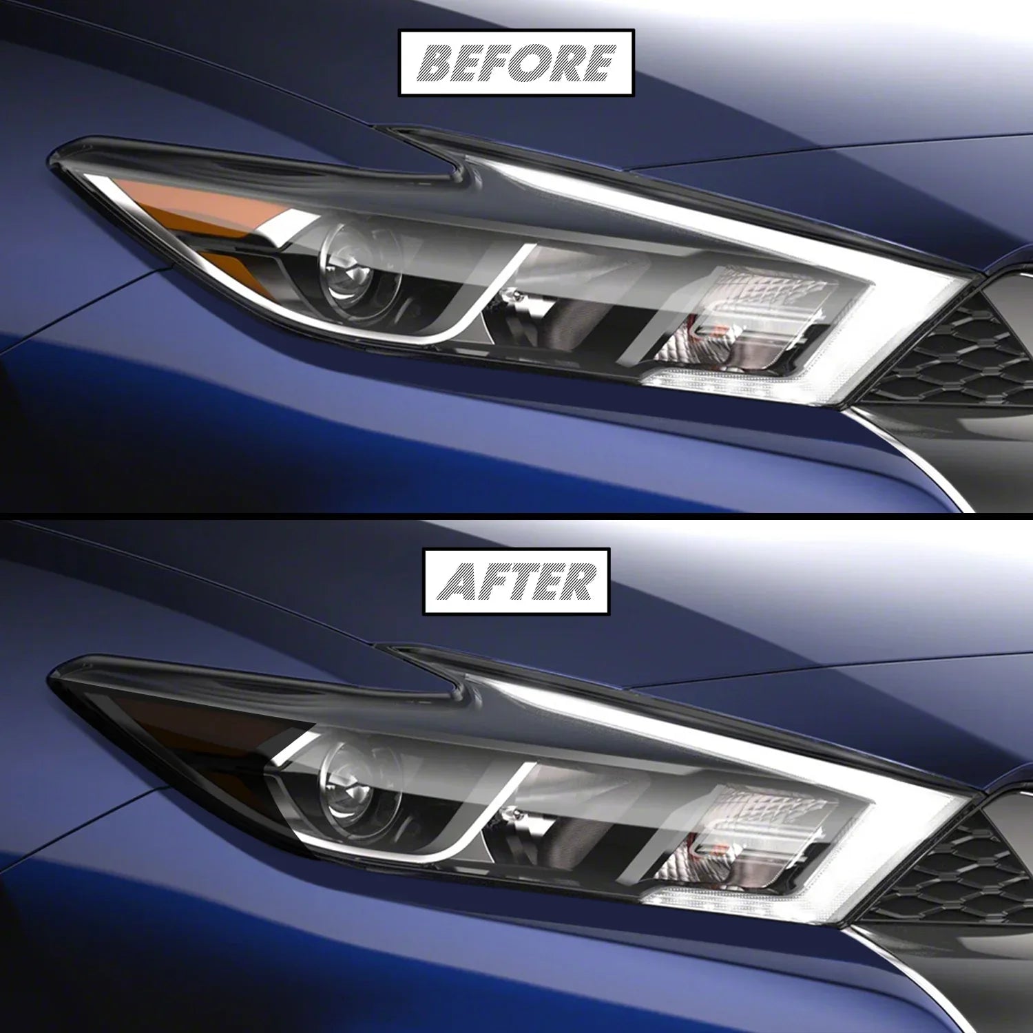 2016-2018 Nissan Maxima | Headlight Side Marker PreCut Vinyl Overlays
