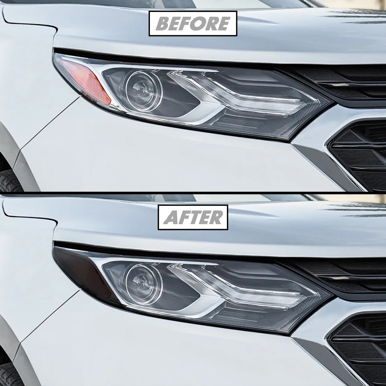 2018-2021 Chevrolet Equinox | Headlight Side Marker PreCut Tint Overlays