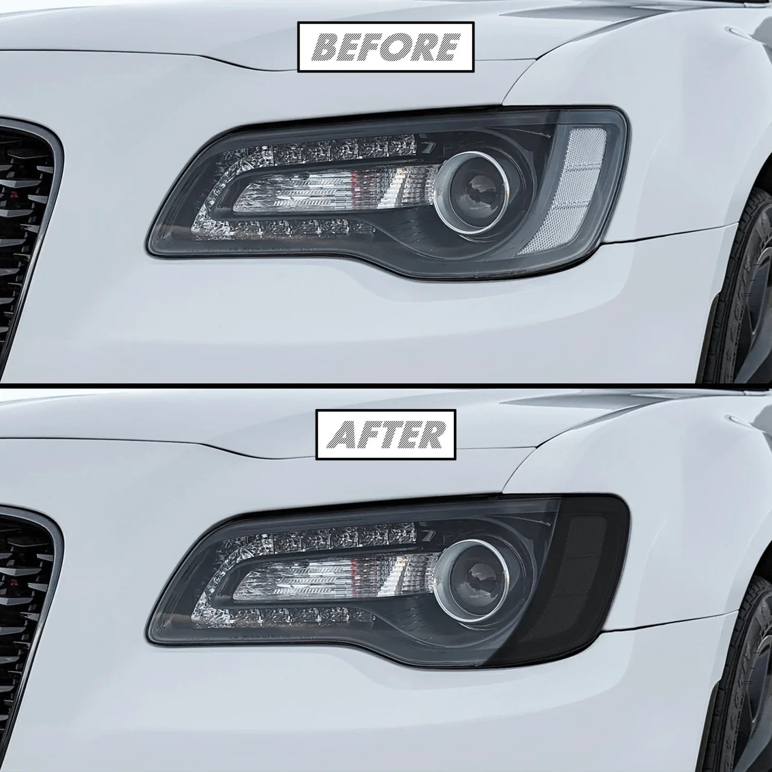 2011-2023 Chrysler 300 / 300C | Headlight Side Marker PreCut Tint Overlays