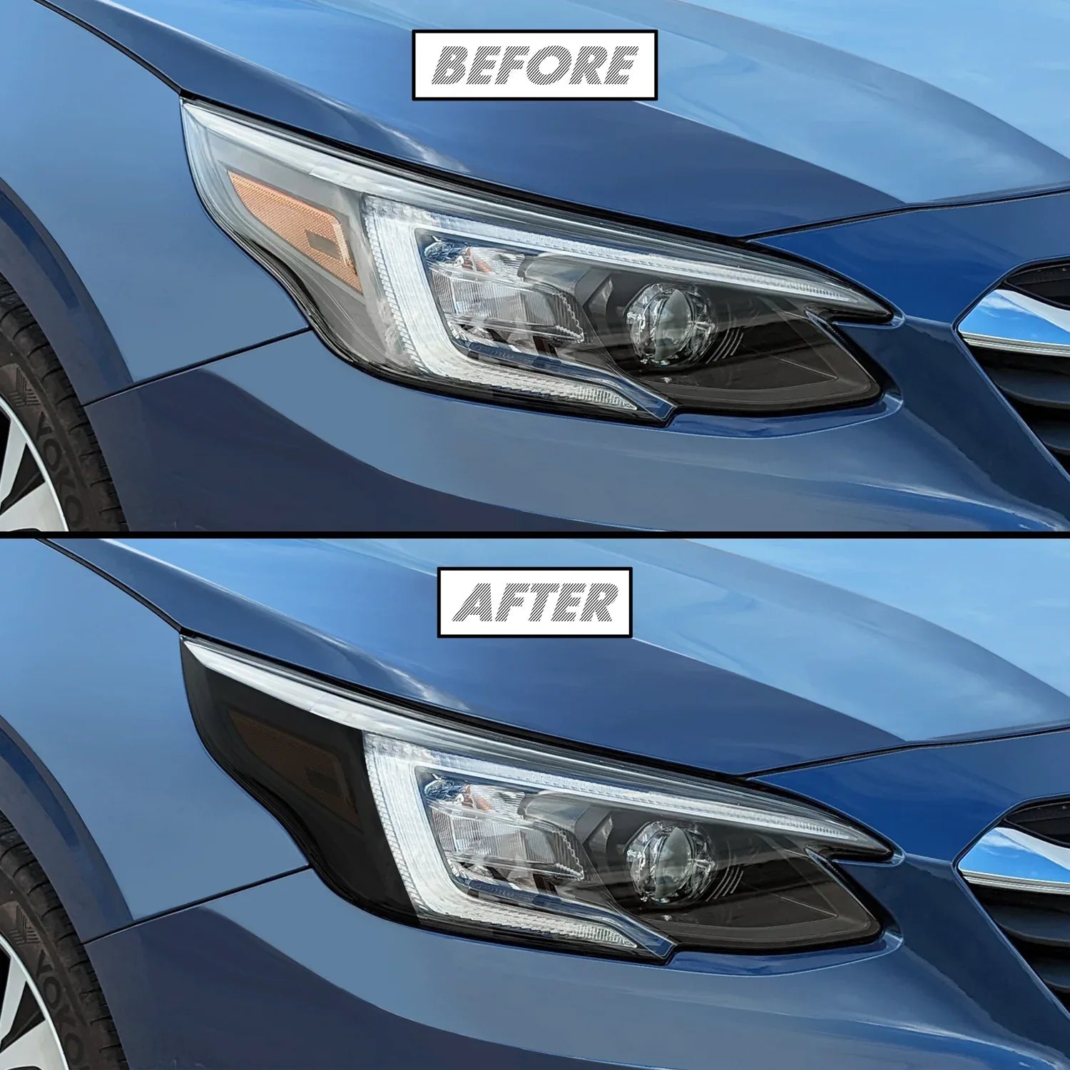 2020-2022 Subaru Legacy | Headlight Side Marker PreCut Vinyl Overlays