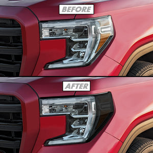 2019-2021 GMC Sierra 1500 | Headlight Side Marker PreCut Tint Overlays