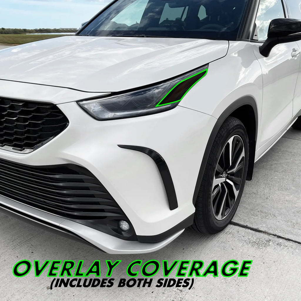 2020-2023 Toyota Highlander | Headlight Side Marker PreCut Vinyl Overlays